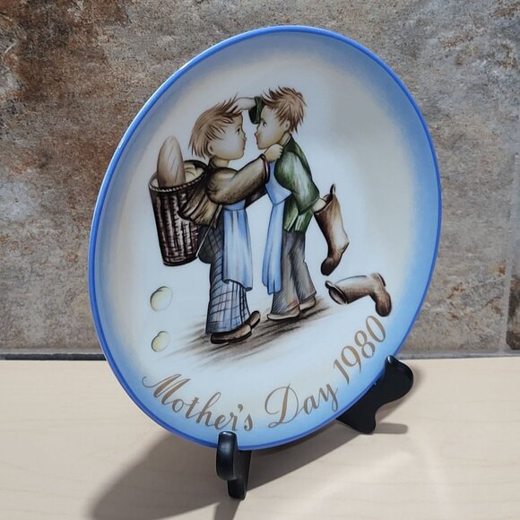 Schmid Hummel Mothers Day 1980 Mothers Little Helpers Decorative Wall Hanging Pl - Picture 5 of 10